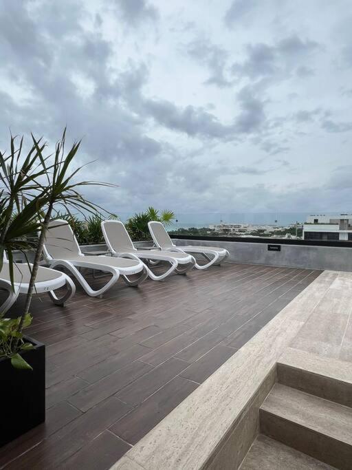 Big, Modern And Beautiful Beach Apartament 1Br Ocean View Плая-дель-Кармен Экстерьер фото