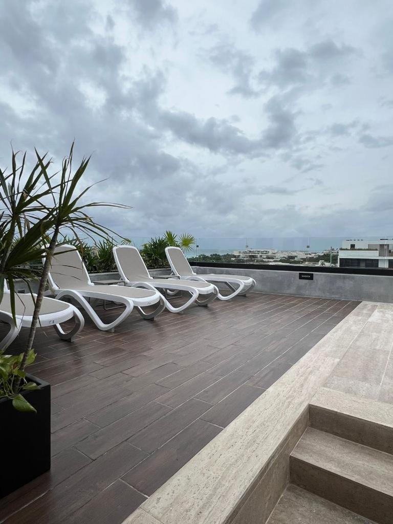 Big, Modern And Beautiful Beach Apartament 1Br Ocean View Плая-дель-Кармен Экстерьер фото
